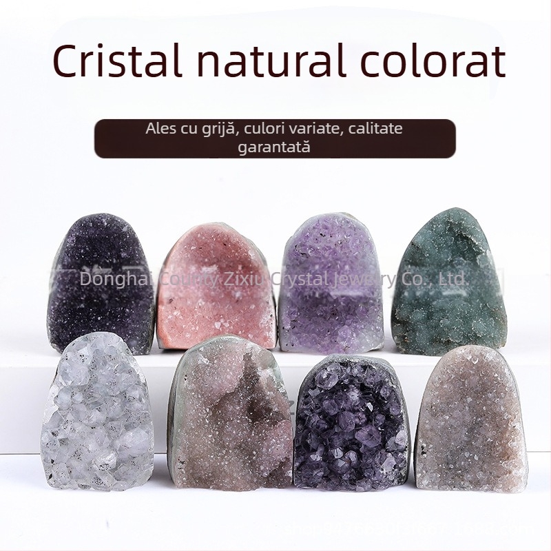 Cluster de cristal de ametist – decor pentru birou