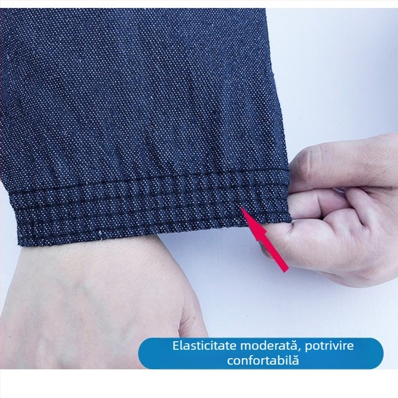 Manșete din denim, protecție pentru muncitori, unisex, manșete extinse și late pentru șantier și reparații auto