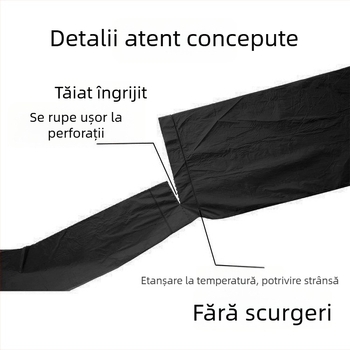 Saci de gunoi în stil vestă, cu mâneri, 45×60 cm, negri, groși, pentru bucătărie, uz casnic