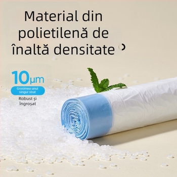 Pungi de gunoi îngroșate cu șnur, mari, pentru uz casnic – saci de plastic pentru bucătărie și baie