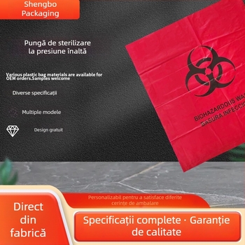 Pungi de sterilizare cu presiune înaltă pentru deșeuri biomedicale, deșeuri periculoase și colectare în laborator