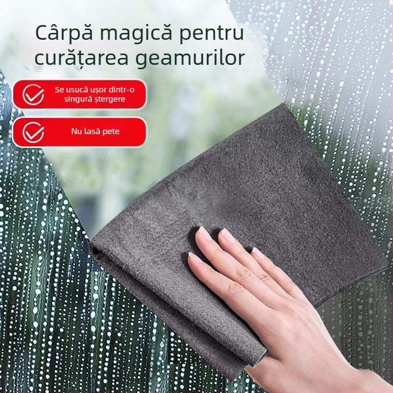 Cârpă din microfibră ultrafină pentru curățarea geamului – fără urme, fără pete de apă, pentru geamuri și oglinzi