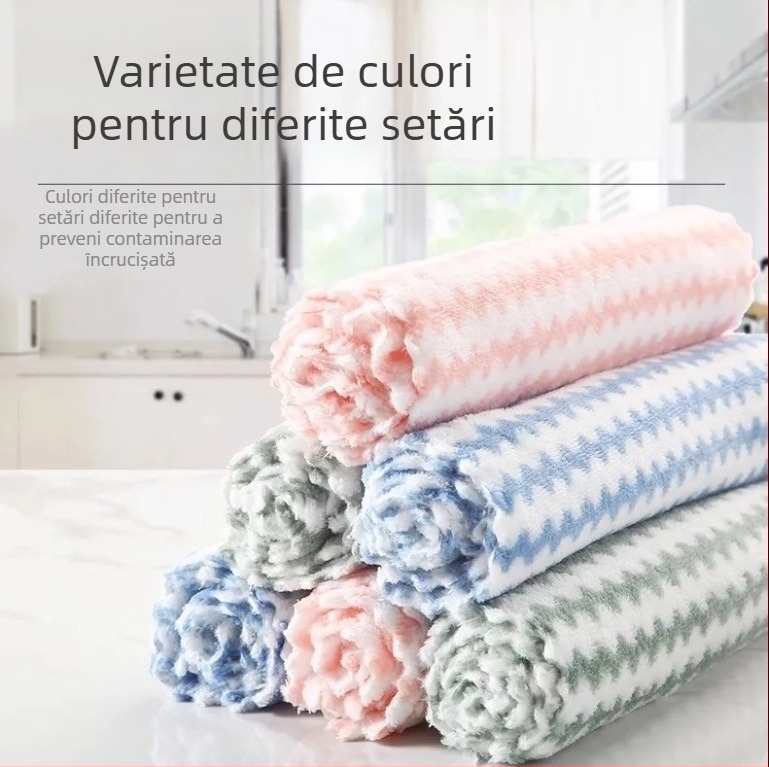 Cârpă de curățare cu valuri de apă pentru sticlă