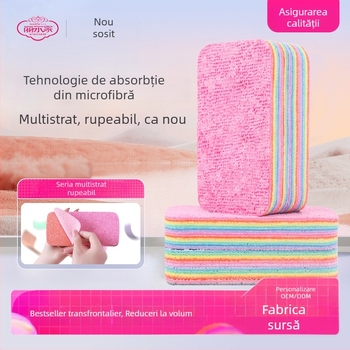 Pânză de curățare PVA în nuanțe curcubeu, multistrat, se rupe ușor, rezistentă la ulei, cu mare absorbție, pentru diverse aplicații