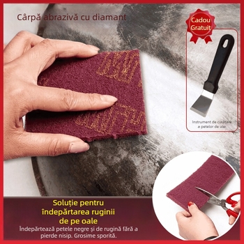Pânză abrazivă din nylon pentru vase și tigăi – îndepărtează uleiul și rugina, curățare bucătărie