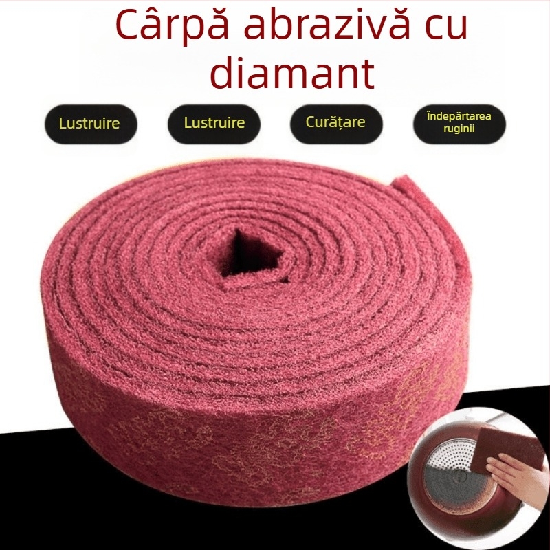 Pânză abrazivă din nylon pentru vase și tigăi – îndepărtează uleiul și rugina, curățare bucătărie