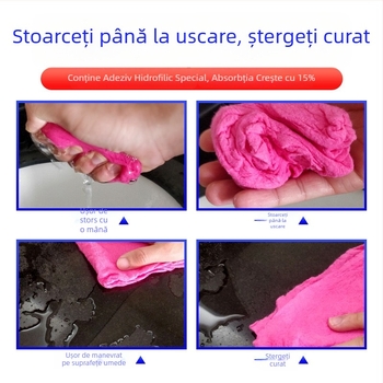 Plum Ștergător Magic Antibacterian pentru Bucătărie, Fără Ulei, pentru Oale și Boluri, Set de 3 Bucăți