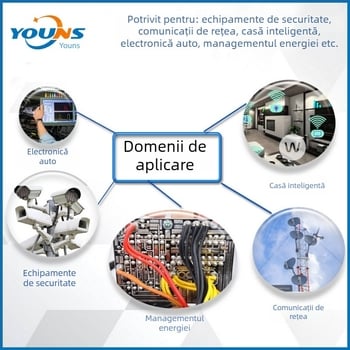 Diodă rectificatoare HER205, 2A, 400V, DO-15, pentru sursă LED