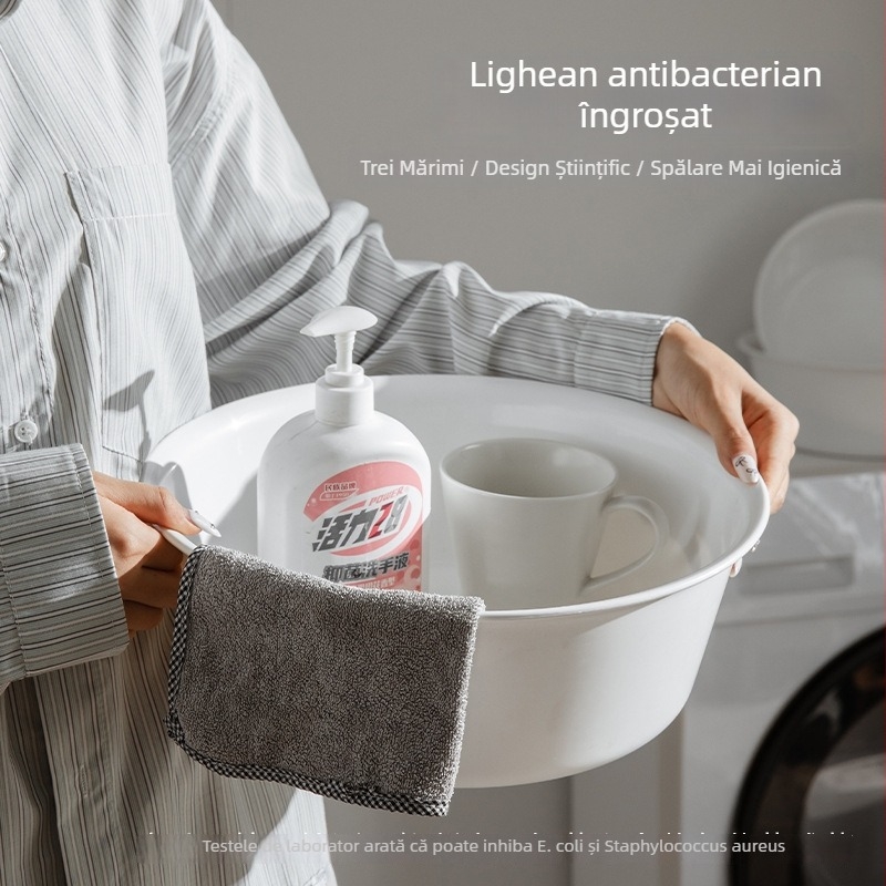 Bazin din plastic cu ioni de argint antibacterian pentru uz casnic; potrivit pentru copii, sugari, femei însărcinate și studenți în cămine; design simplu, îngroșat