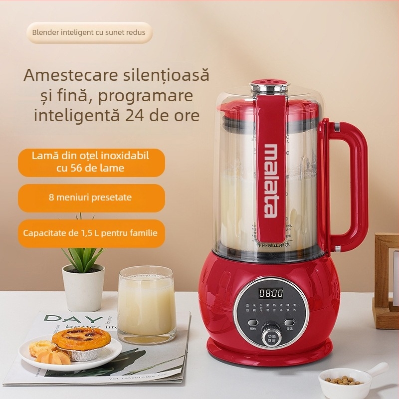 Blender pentru lapte de soia, vas placat cu titan, antiaderent, bază anti-ars, 3–5 porții, complet automat, multifuncțional pentru uz casnic