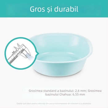 Camellia vas de plastic pentru față, pătrat și rotund, îngroșat, pentru bebeluși, utilizare casnică
