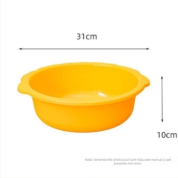Vas de plastic cu desene animate pentru copii, margine îngroșată, pentru spălarea mâinilor, a feței și a picioarelor, și pentru spălarea legumelor