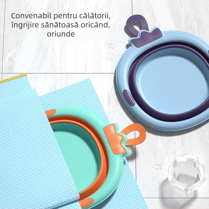 Vas de baie pliabil pentru bebeluși – bazin portabil pentru baie, spălarea picioarelor și rufe