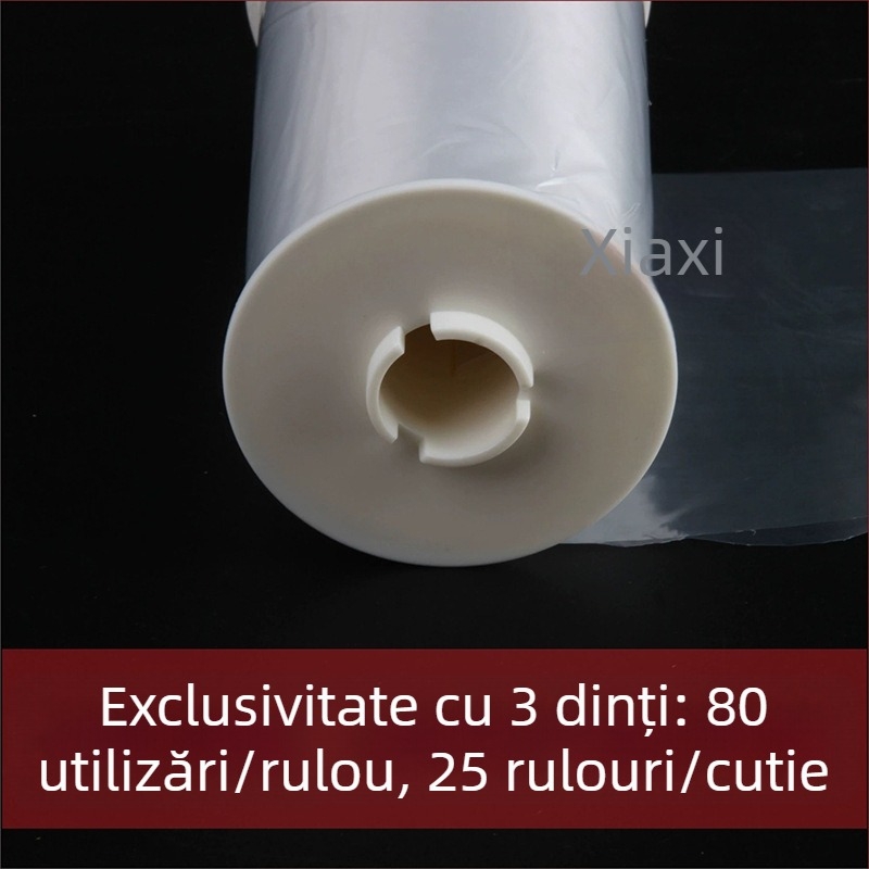 Capac de toaletă de unică folosință cu folie de protecție și set de curățare