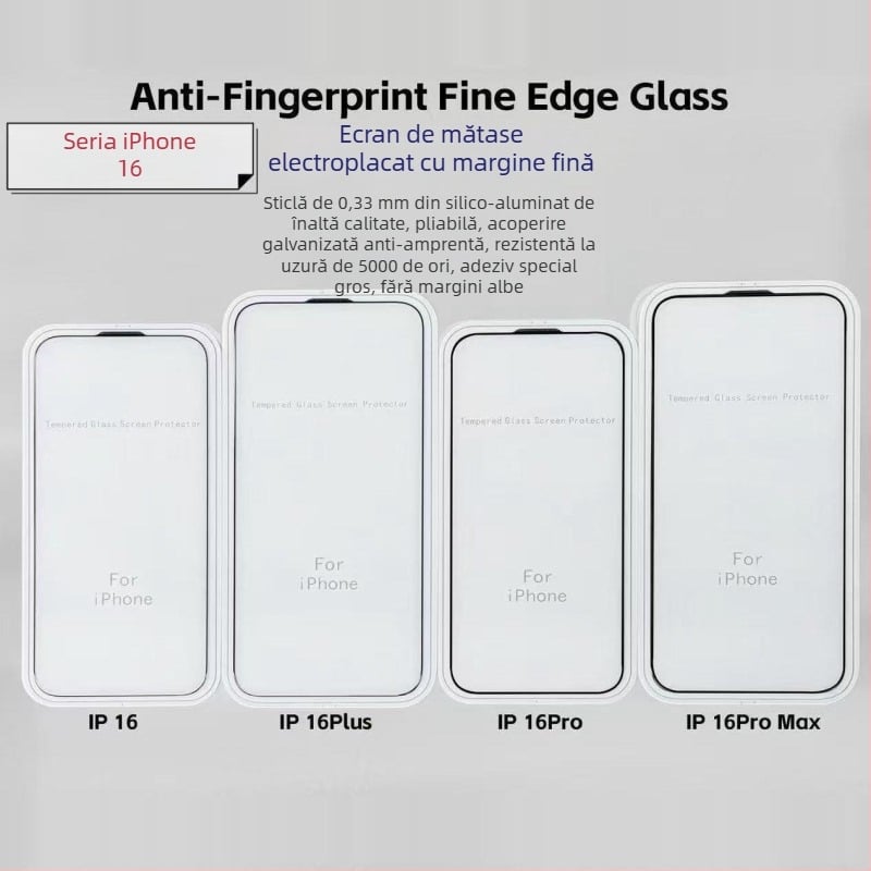 YOT Protecție ecran din sticlă temperată pentru seria iPhone 13/14, transparență înaltă, antiamprentă