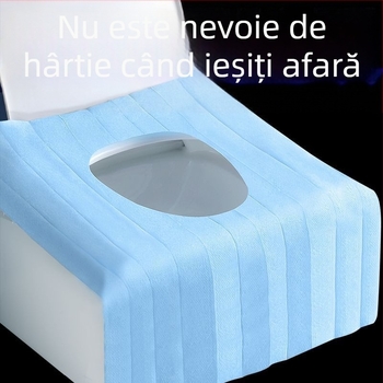 Acoperire de unică folosință pentru scaunul de toaletă, cu acoperire completă, portabilă pentru călătorii, pentru hoteluri, protecție împotriva murdăriei, hârtie pentru șezut pentru perioada postpartum