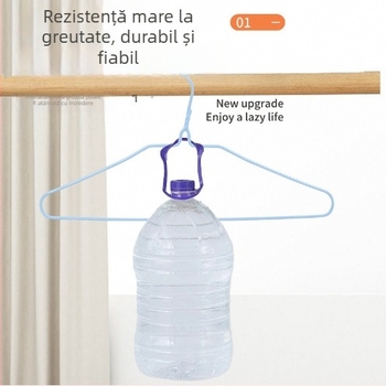 Umerașe pentru haine cu acoperire din plastic antiderapantă, pentru balcon și uz casnic, design modern minimalist