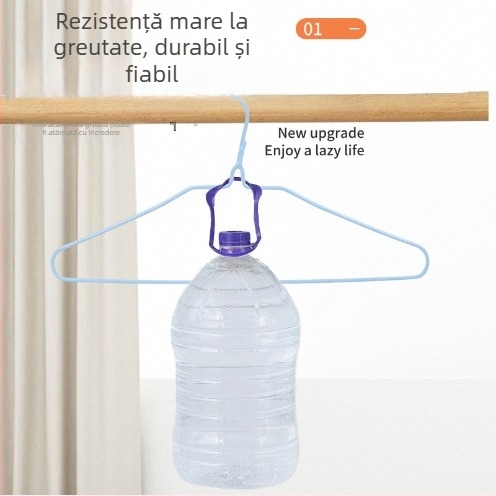 Umerașe pentru haine cu acoperire din plastic antiderapantă, pentru balcon și uz casnic, design modern minimalist