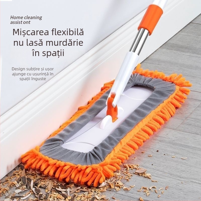Mop Chenille mare pentru podele din lemn și plăci – absorbant, pentru uz umed și uscat