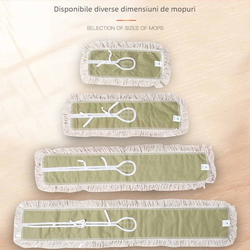 BAIYUN CLEANING White Cloud Mop plat de înaltă calitate, cu pânză înlocuibilă, mâner 60 cm, cap 40 cm, extensie 90 cm