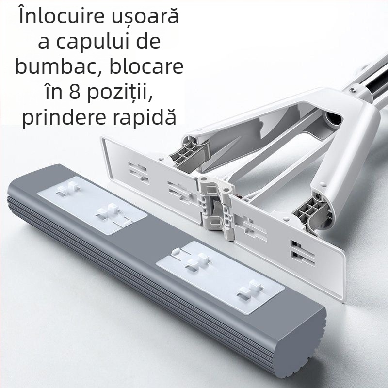 Cap de mop din burete PVA, pentru uz casnic, fără stoarcere manuală, burete absorbant, panou mare, curățarea podelei