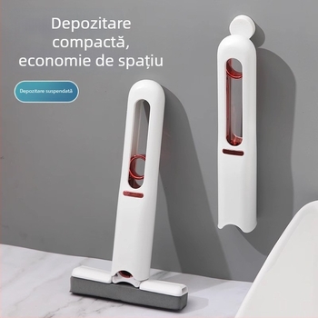 Mop mini multifuncțional de birou, manual, fără clătire, burete absorbant pentru curățenie în casă