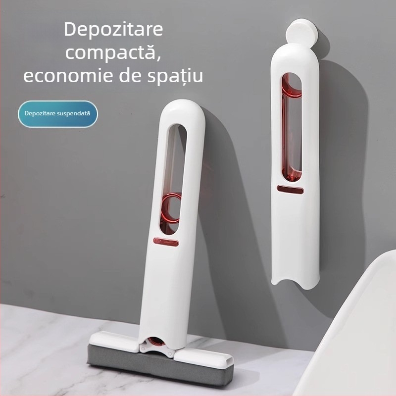 Mop mini multifuncțional de birou, manual, fără clătire, burete absorbant pentru curățenie în casă