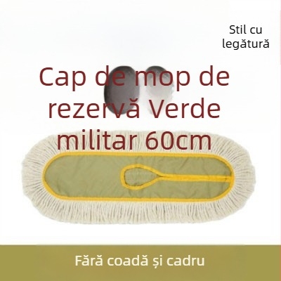 Mop plat mare, cu cap din fire de bumbac, pentru uz casnic și hotelier, mop de podea lung 6090110cm