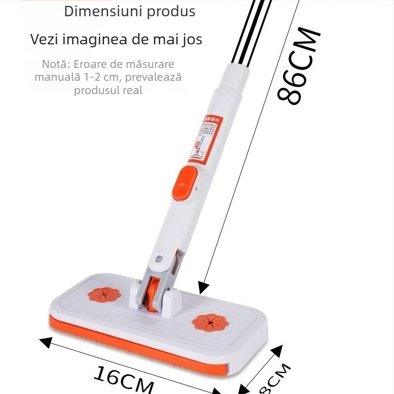 2026 Model nou: mop multifuncțional automat, mini, cu clips pentru cârpă