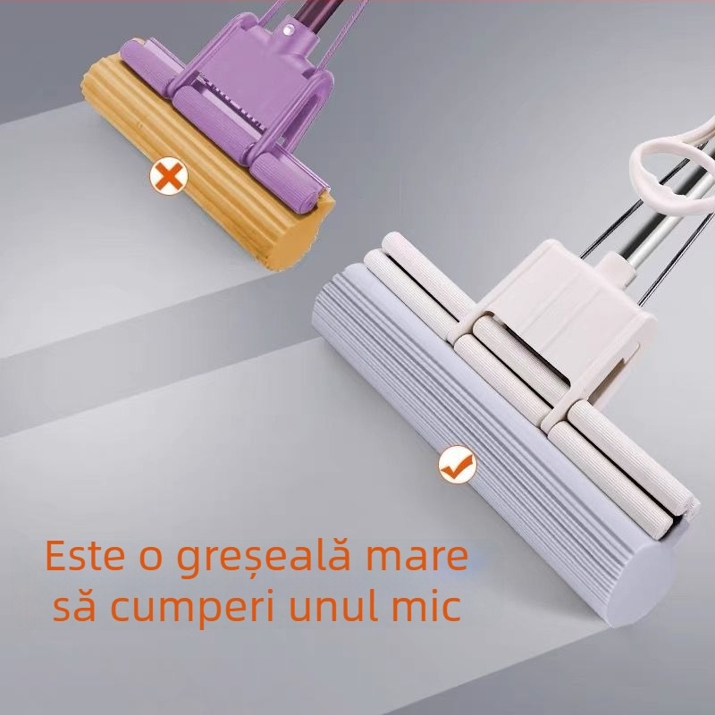 Mop cu burete mare, 60 cm, mop casnic absorbant din PVA, 2025 nou model, cap 43 cm