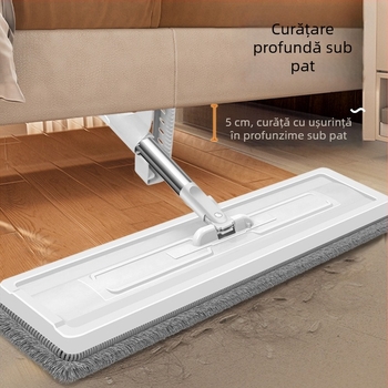 Mop din microfibră cu găleată pentru uz casnic — curățare a podelei într-un singur pas, absorbant