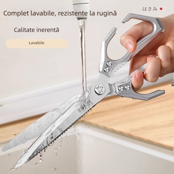 Foarfece pentru oase de pui – foarfecă de bucătărie multifuncțională pentru grătar, lungime extinsă, oțel inoxidabil
