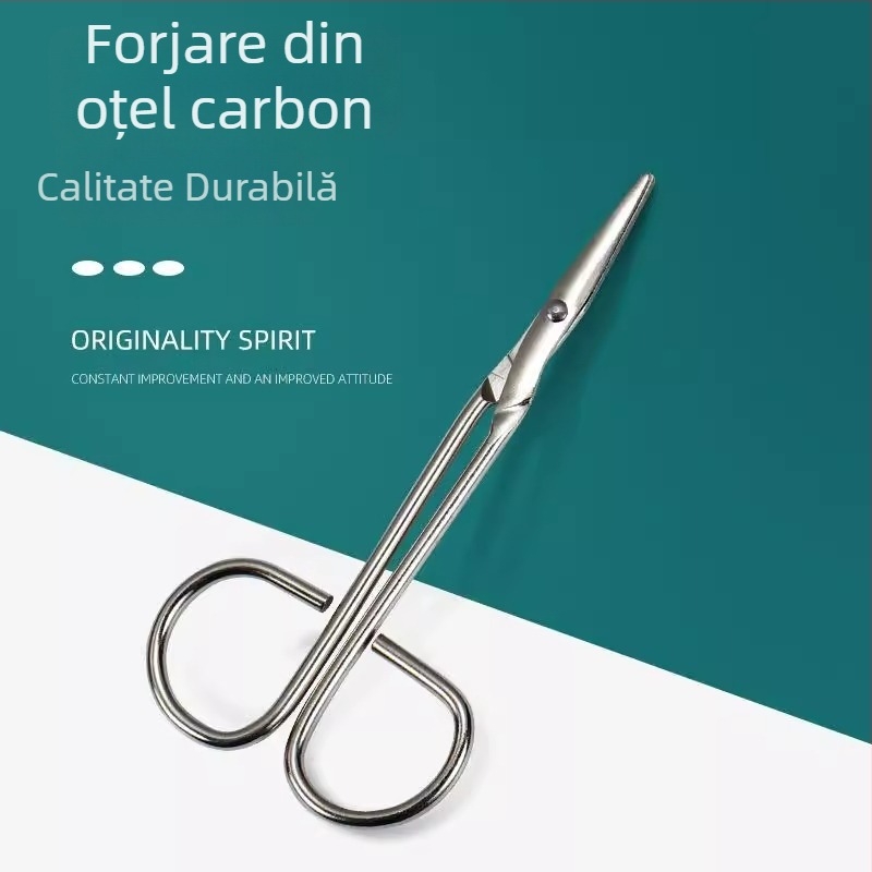 Foarfeci din oțel inoxidabil pentru bandaje și tifon, foarfeci metalice compacte pentru primul ajutor și supraviețuire