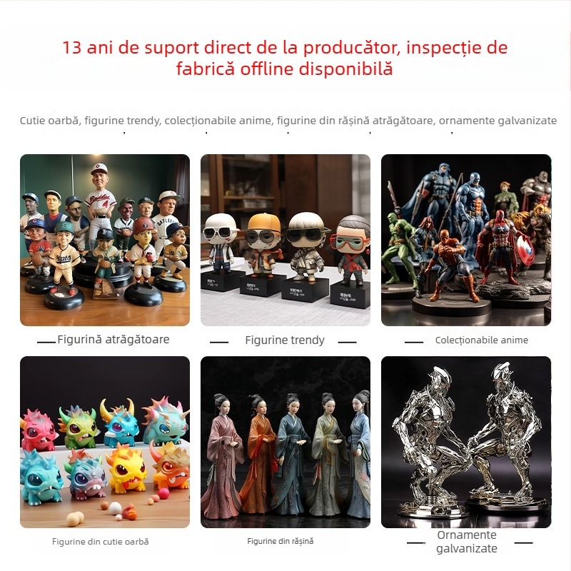 Figurină personalizată din rășină PU – mascotă 3D drăguță