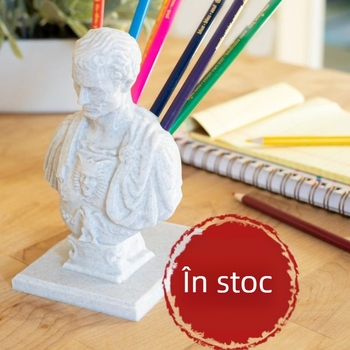 Figură Cezar: suport pentru pixuri și ornament decorativ de birou