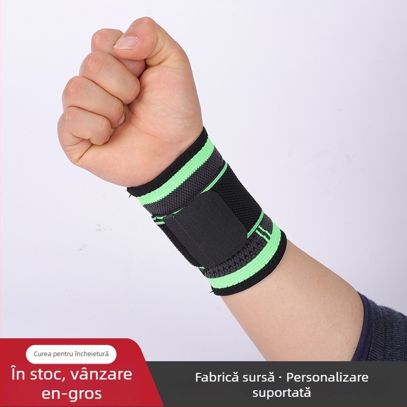 Protecție pentru încheietură din nailon cu curea – pentru baschet, badminton, ciclism, alergare și săritură cu coarda
