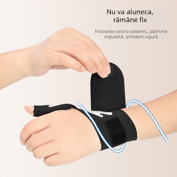 Bandaj pentru încheietură ultra-subțire cu fixare a degetului mare, suport sportiv pentru încheietură, anti-entorsare, compresie și material reflectorizant