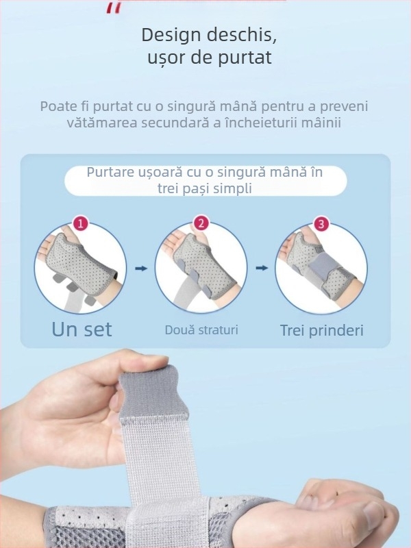 Set de fixare a încheieturii și suport pentru recuperare după entorse și leziuni articulare