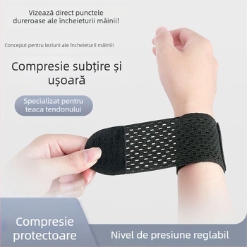 Suport pentru entorsă a încheieturii cu teacă de tendon – bandaj sportiv pentru femei și bărbați, încălzitor de încheietură
