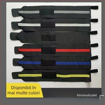 Bandaj de încheietură cu compresie pentru antrenamente de forță – suport reglabil pentru ridicare greutăți și exerciții la bară, anti-rotire