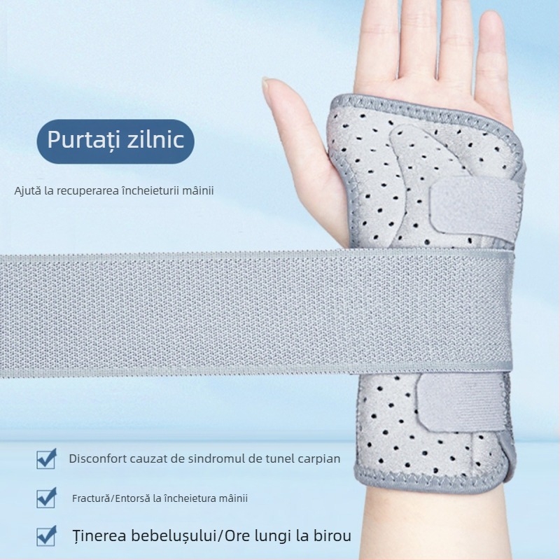 Orteză de încheietură pentru entorse și leziuni ale încheieturii, suport fixator pentru tendoane și fracturi, ameliorarea durerii, recuperare articulară, unisex