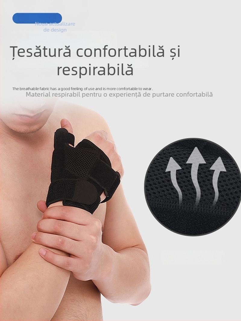 Suport respirabil pentru degetul mare și încheietură, pentru sport și recuperare după entorse și fracturi