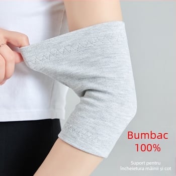 Manșetă protectoare din bumbac pentru cot și încheietură, subțire și respirabilă, pentru primăvară-vară, unisex