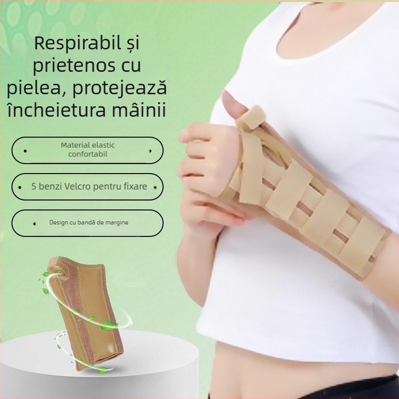 Orteza pentru încheietură din material elastic, protecție a tendoanelor și tensiune, cu 5 curele Velcro reglabile