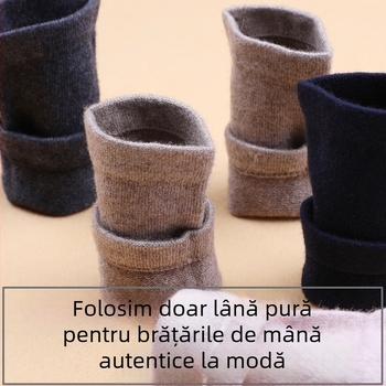 Brățară de încheietură din lână, caldă și respirabilă, unisex, protecție pentru încheietură în sport împotriva entorselor