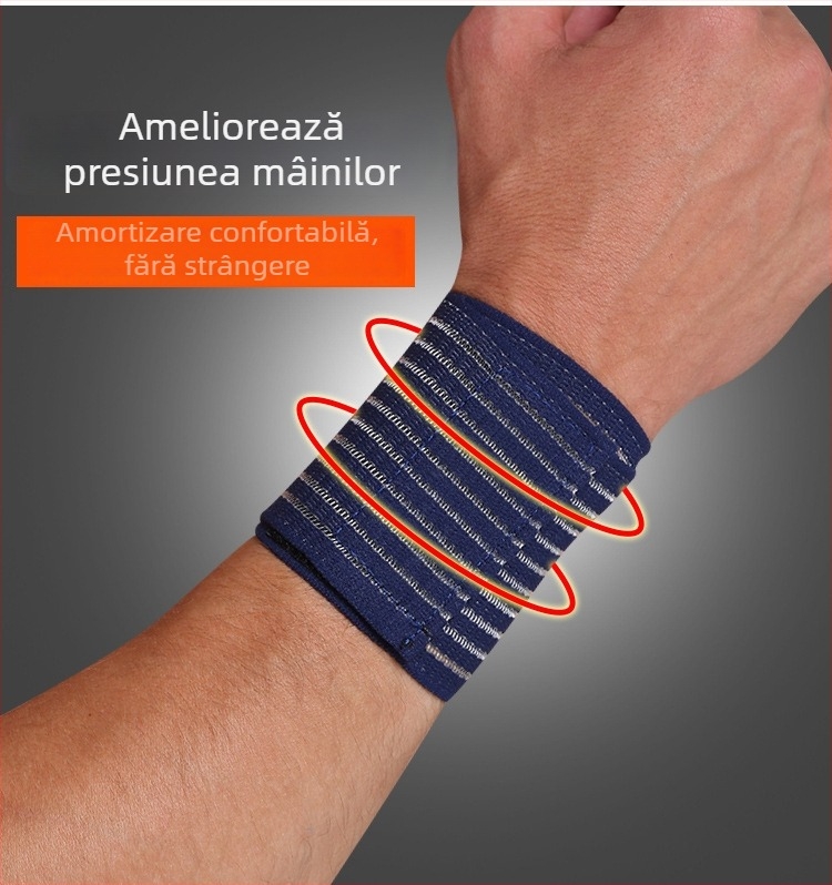 Brățară reglabilă pentru încheietură cu bandă elastică autoadezivă – echipament sport și fitness, suport pentru antrenament la bară