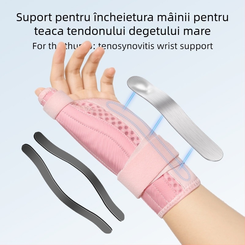 Protecții de încheietură respirabile cu Velcro pentru fixarea degetului mare, mărime universală, pentru badminton, alergare și fitness