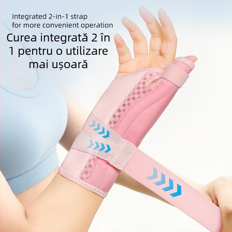 Protecții de încheietură respirabile cu Velcro pentru fixarea degetului mare, mărime universală, pentru badminton, alergare și fitness