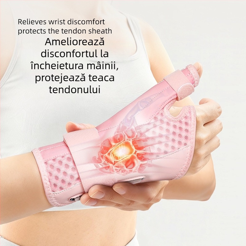 Protecții de încheietură respirabile cu Velcro pentru fixarea degetului mare, mărime universală, pentru badminton, alergare și fitness