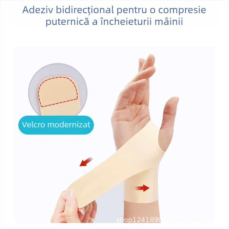Protector de încheietură pentru badminton, design nou ultra-subțire, cu suport de compresie pentru bărbați și femei